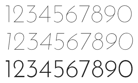 cool number fonts