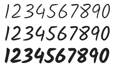 cool number fonts