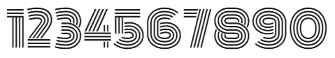 Monoton - Number Font