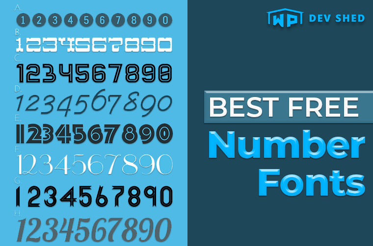 number font design