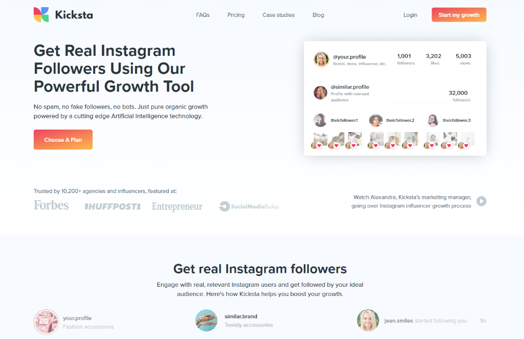 how to buy real Instagram followers from Kicksta