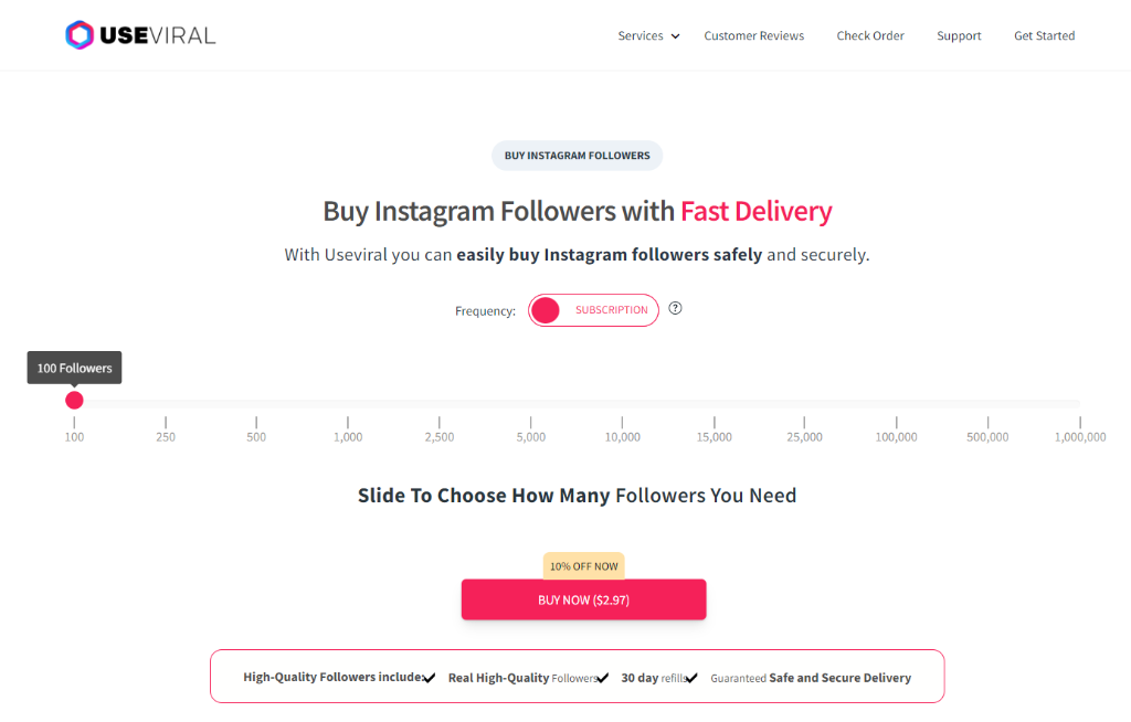 UseViral Buy Instagram Followers