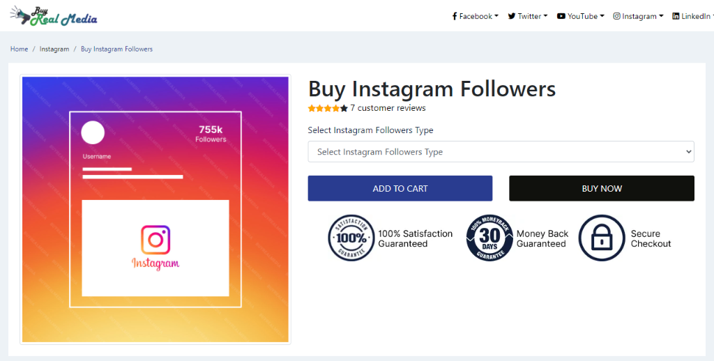 Buy Real Media Instagram Followers