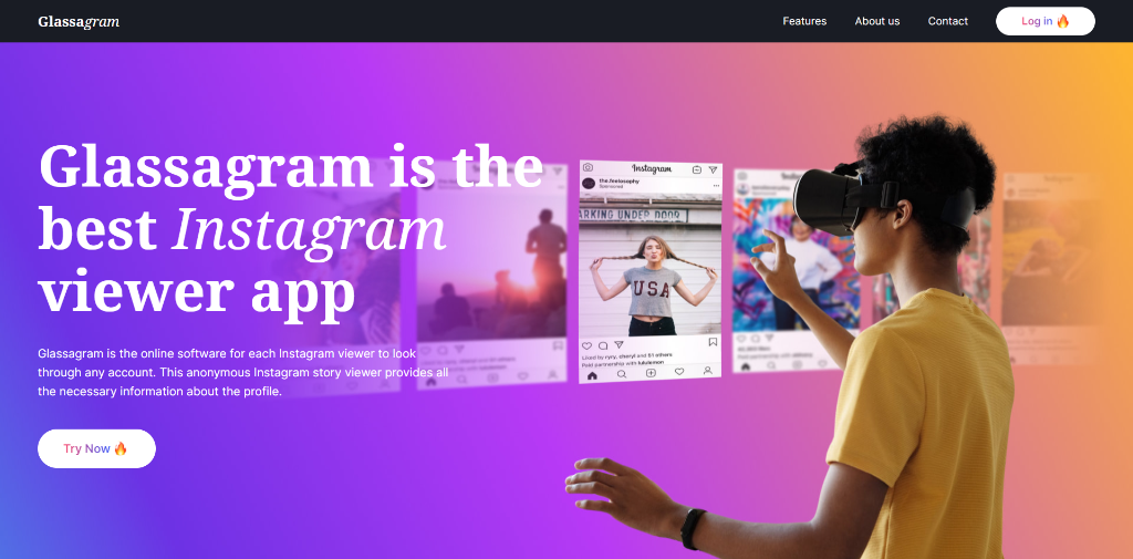 how to view private instagram profiles with Glassagram