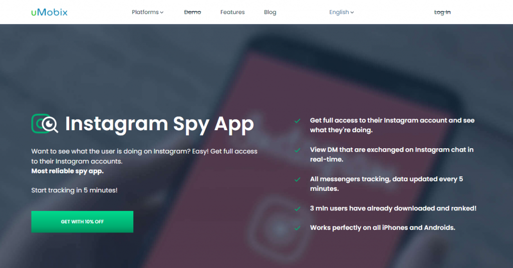 uMobix Instagram Spy App