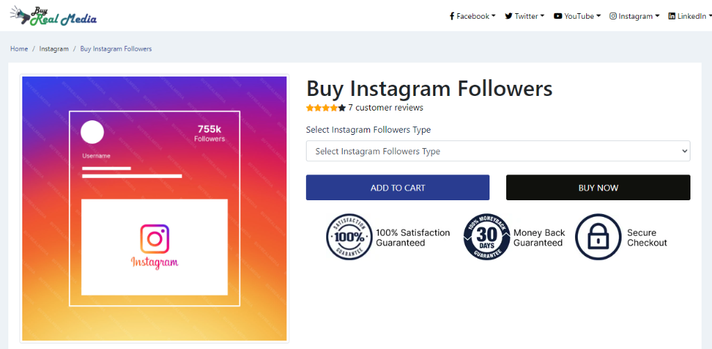Buy Real Media Instagram Followers