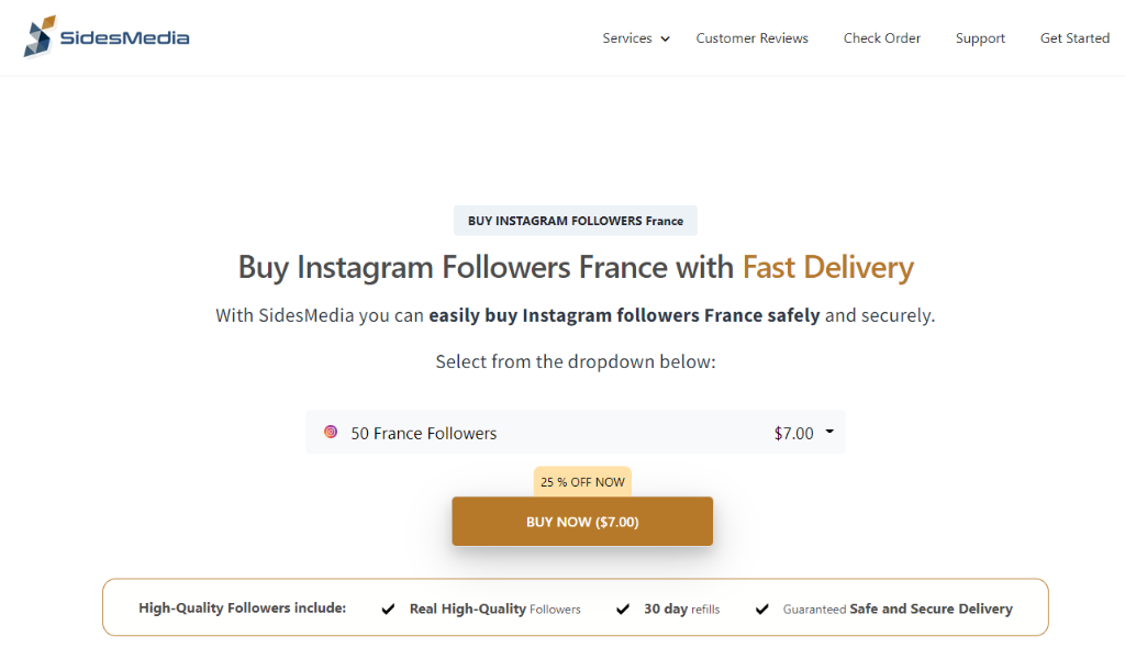 Buy Instagram Followers France